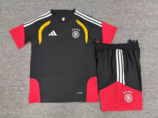 Germany 2026 Black/Red Training Kids Jersey Set