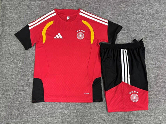 Germany 2026 Red/Black Training Kids Jersey Set