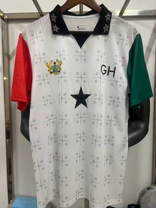 Ghana 26/27 White/Red/Green Football Jersey
