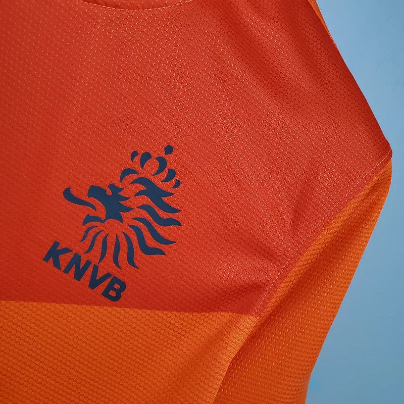 Holland 2012 Vintage Retro Orange/Black Home Jersey