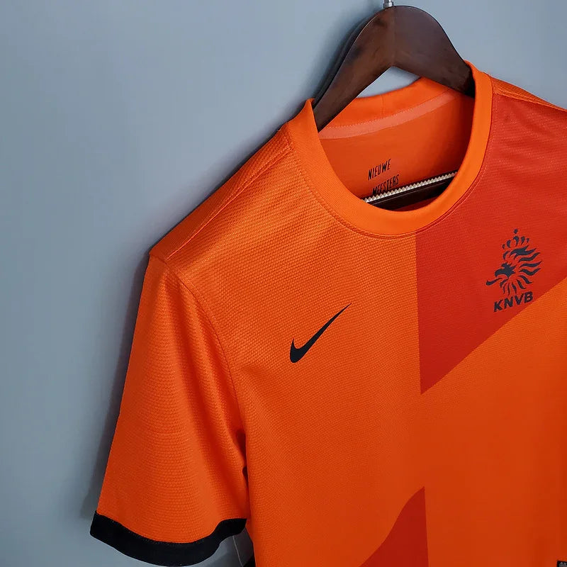 Holland 2012 Vintage Retro Orange/Black Home Jersey