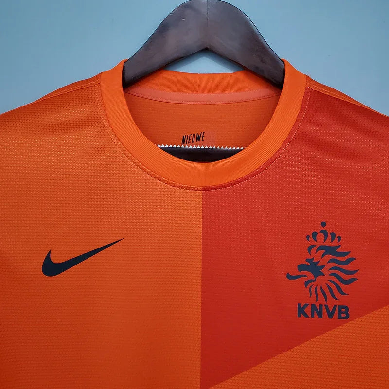 Holland 2012 Vintage Retro Orange/Black Home Jersey