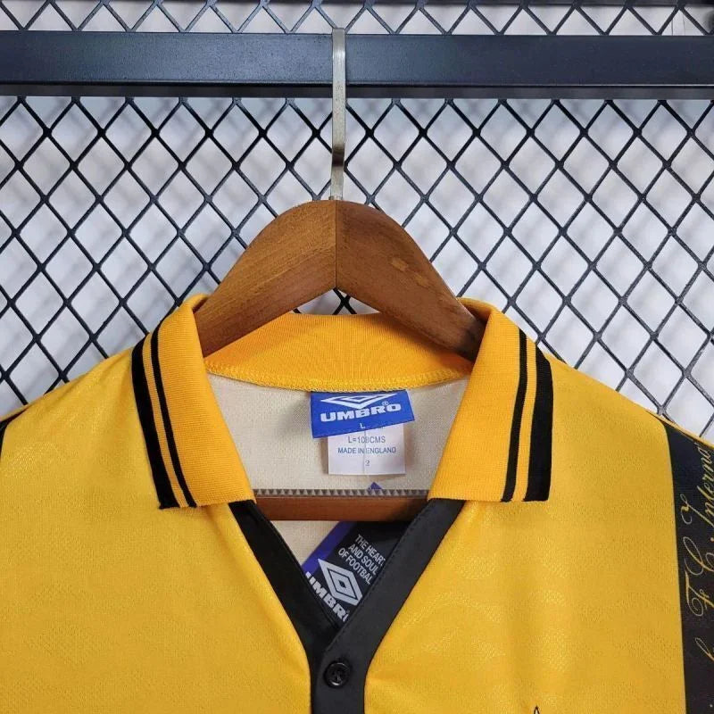 Inter Milan 1996/97 Retro Yellow Second Away Jersey