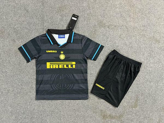 Inter Milan 1997/98 Vintage Retro Third Kids Jersey Set