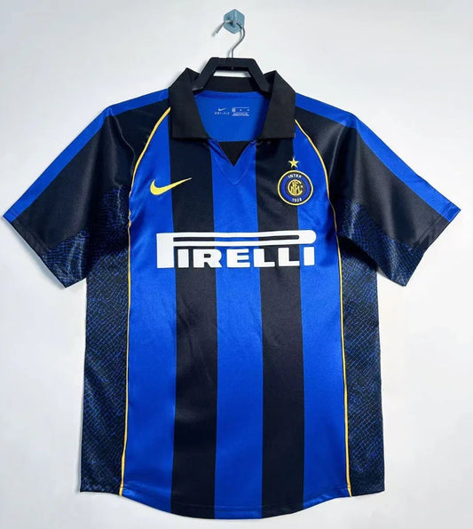 Inter Milan 2001/02 Vintage Retro Home Stadium Jersey