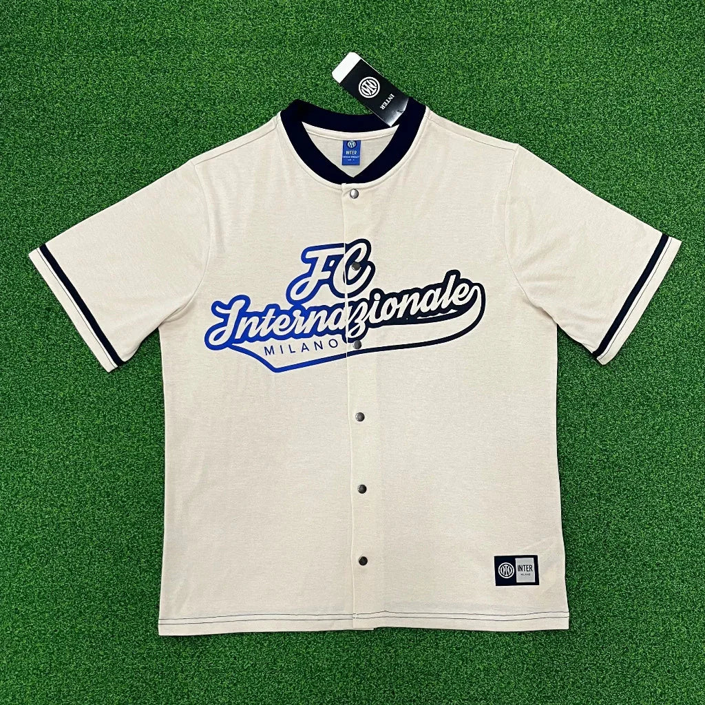 Inter Milan 25/26 Beige/Navy Baseball Jersey