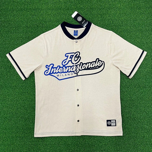 Inter Milan 25/26 Beige/Navy Baseball Jersey