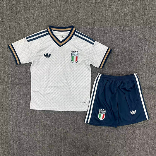 Italy 2026 White World Cup Away Kids Jersey Set