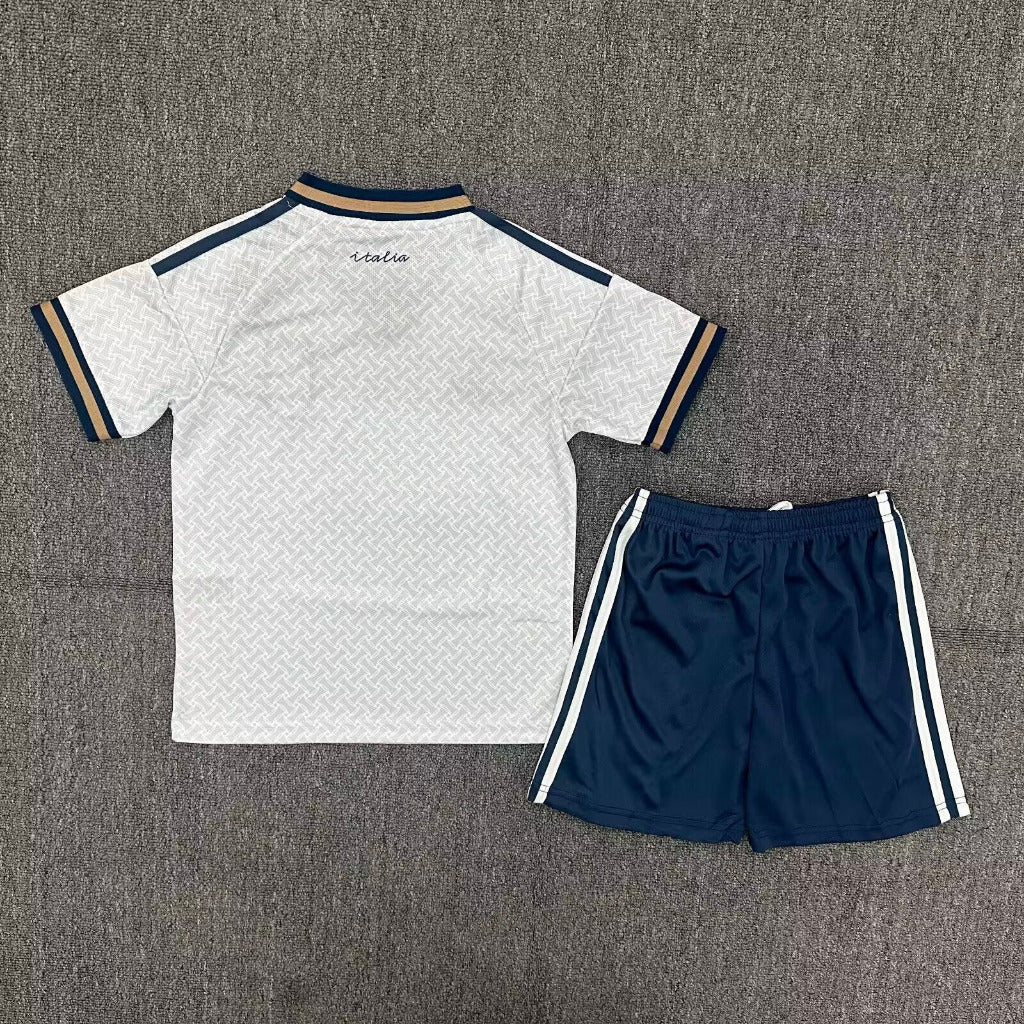 Italy 2026 White World Cup Away Kids Jersey Set