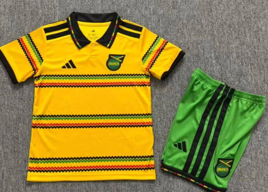 Jamaica 2006 Yellow/Green Home Kids Jersey Set
