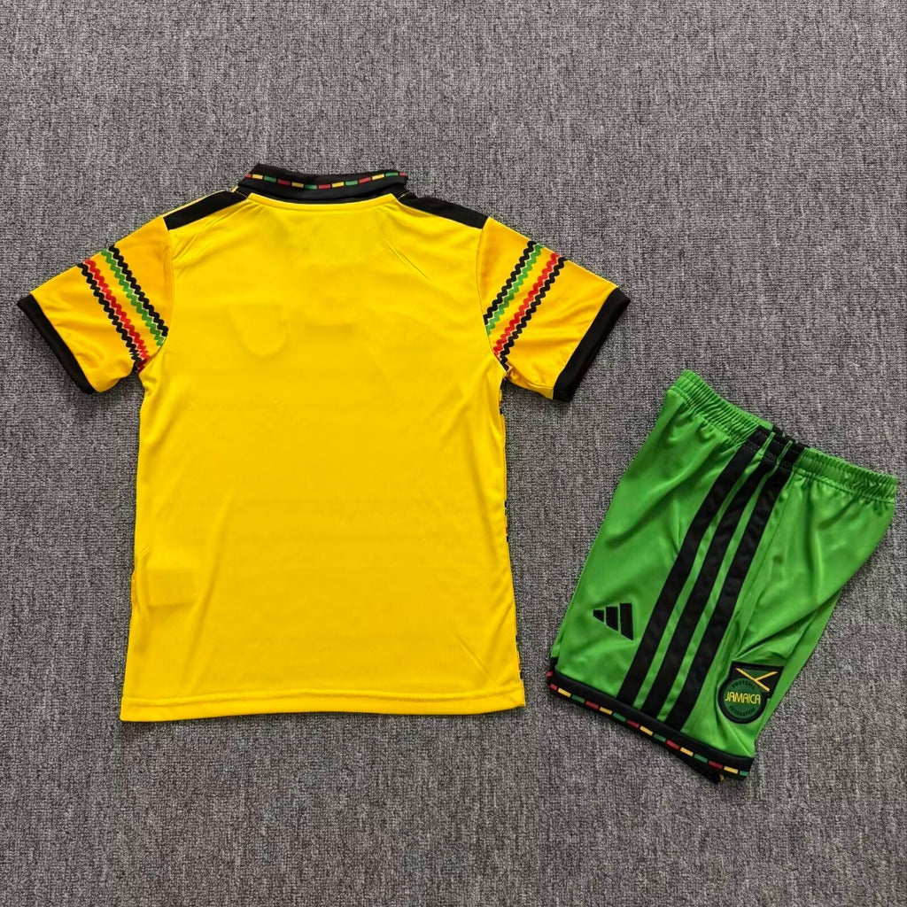 Jamaica 2006 Yellow/Green Home Kids Jersey Set