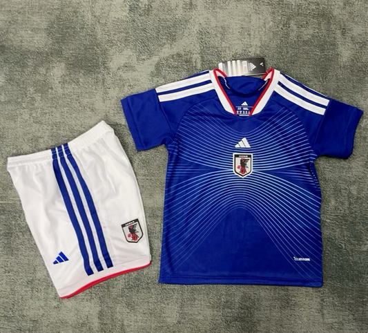 Japan 2026 Blue World Cup Home Kids Jersey Set