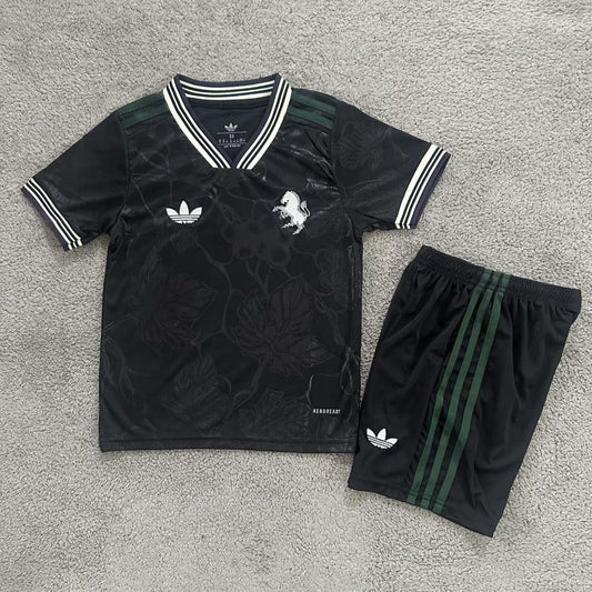 Juventus 25/26 Third Kids Black Jersey Set