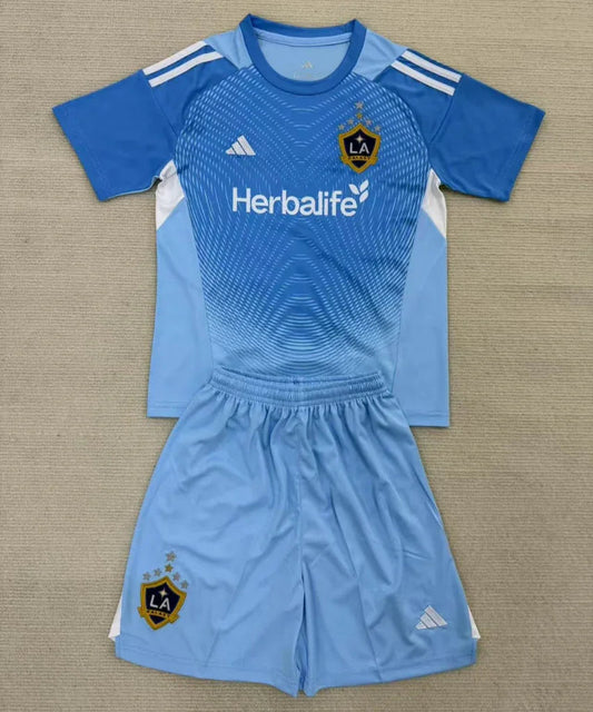 LA Galaxy 25/26 Goalkeeper Blue Kids Kit