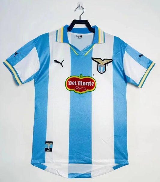 Lazio 1999/00 Vintage Retro Home Blue and White Jersey