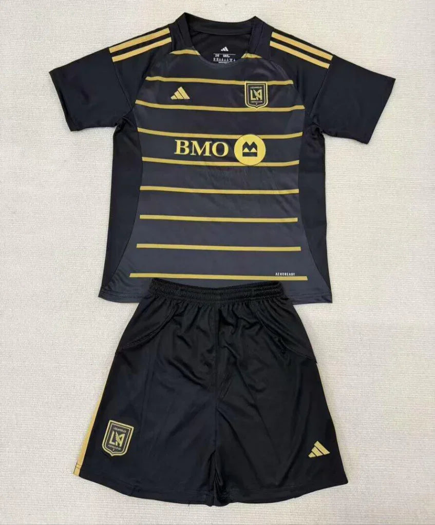 Los Angeles 25/26 Black Kids Jersey Set