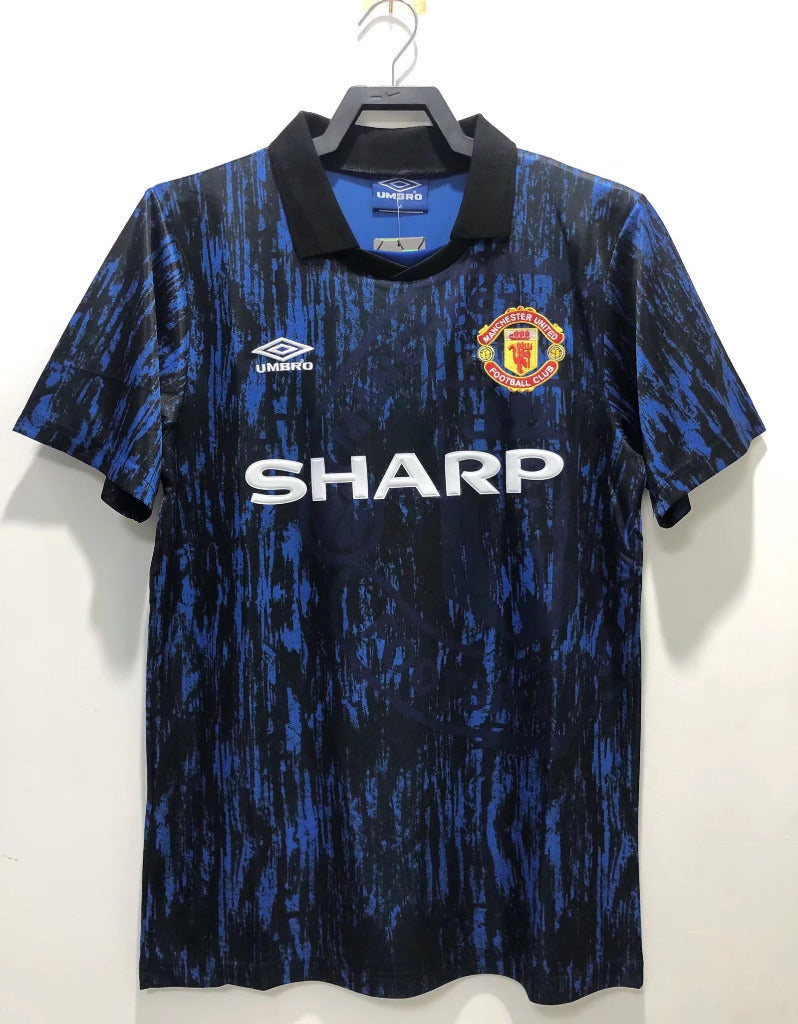 Manchester United 1993/94 Vintage Retro Black Jersey