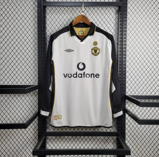 Manchester United 2001/02 Retro 100 Year Classic Edition Long Sleeves Jersey