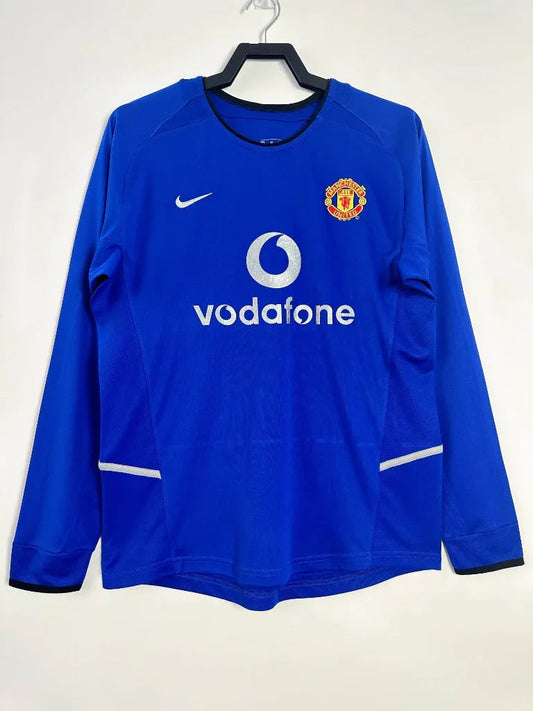 Manchester United 2002/03 Vintage Retro Second Away Game Long Sleeve Jersey