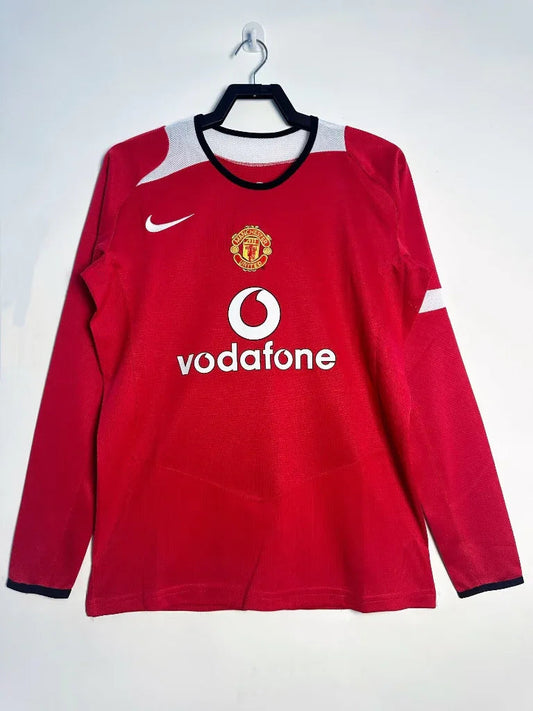 Manchester United 2005/06 Vintage Retro Home Long Sleeve Jersey