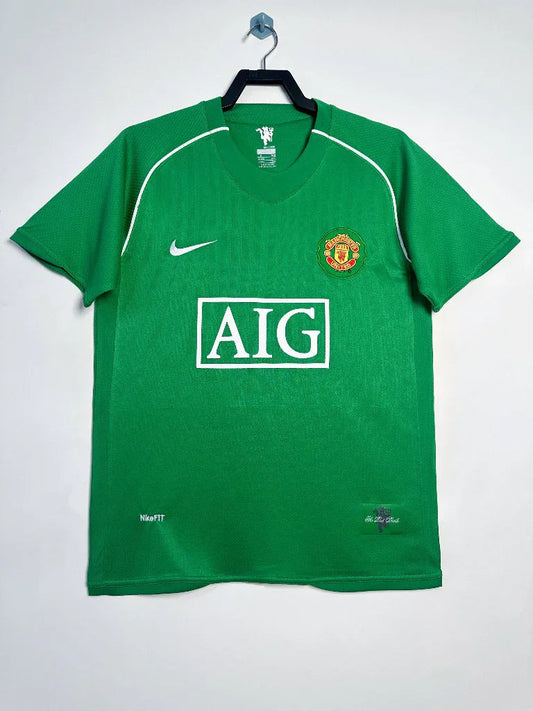 Manchester United 2007/08 Vintage Retro Goalkeeper Green Jersey