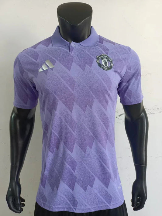 Manchester United 25/26 Purple Player Version Polo T-Shirt