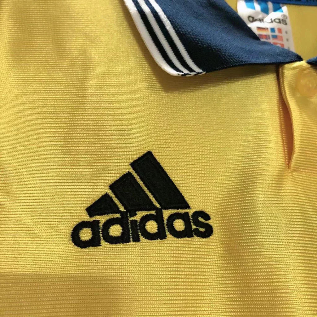 Marseille 1998/99 Vintage Retro Away Gold Jersey