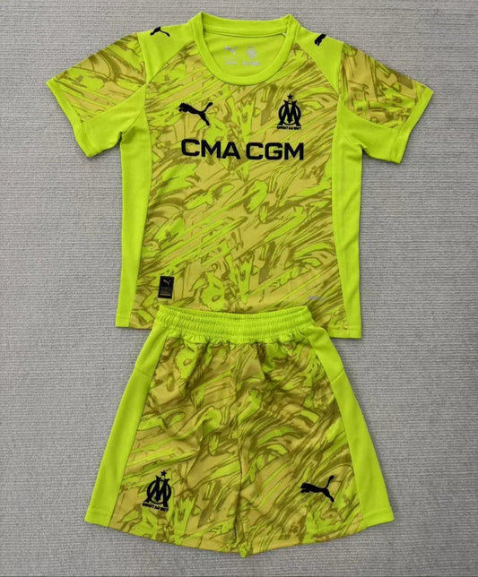 Marseille 25/26 Green Goalkeeper Kids-Kit