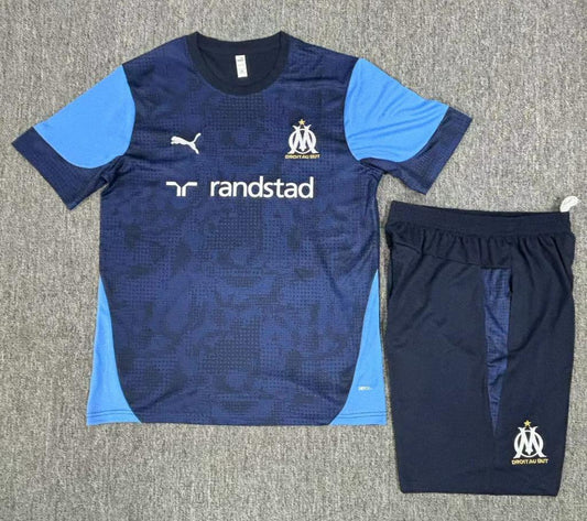 Marseille 25/26 Navy/Blue Kids Jersey Set