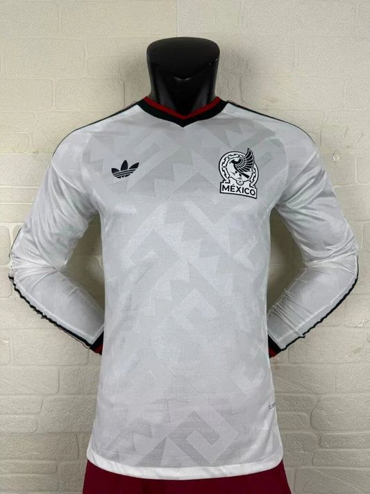 Mexico 2026 Grey Away Long Sleeves Player Version Jersey