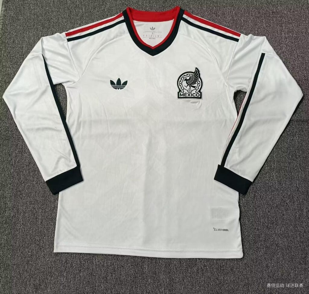 Mexico 2026 White Away Long Sleeve Jersey