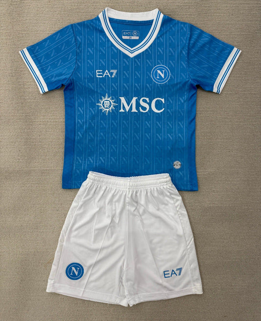 Napoli 25/26 Blue/White Home Kids Jersey Set