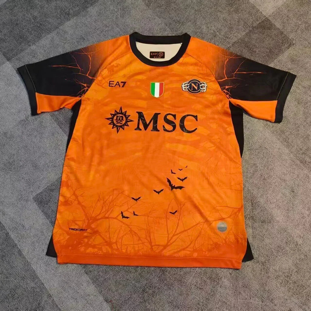 Napoli 25/26 Orange/Black Halloween Goalkeeper Jersey