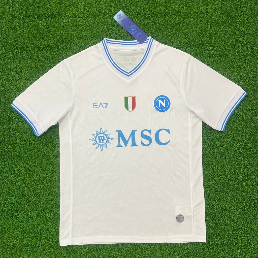 Napoli 25/26 White/Blue Champions League Away Jersey