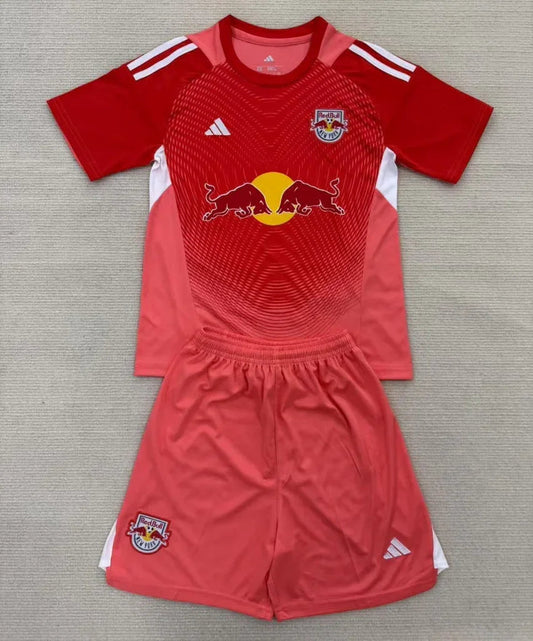New York Red Bulls 25/26 Red Goalkeeper Kids Jersey Set