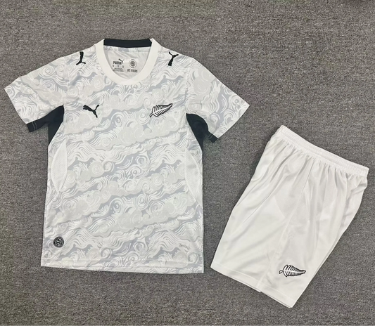 New Zealand 2026 White/Black Away Kids Jersey Set