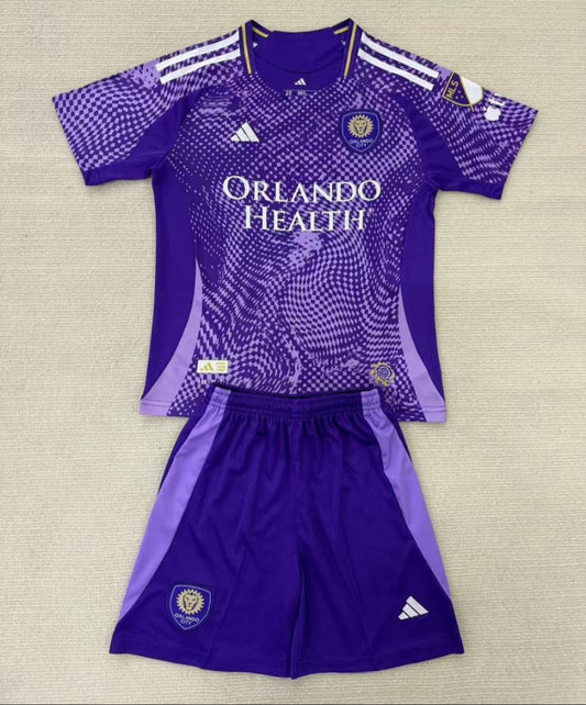 Orlando City 25/26 Purple Home Kids Jersey Set