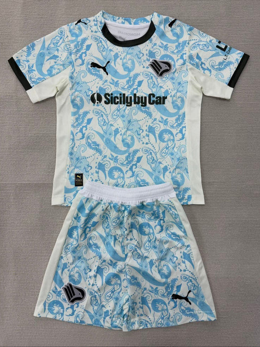 Palermo 25/26 Blue/White Third Kids Jersey Set