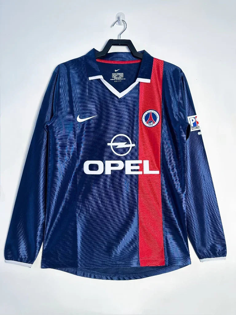 Paris 2001/02 Vintage Retro Home Long Sleeves Jersey