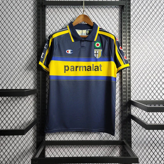Parma 1999/00 Vintage Retro Blue Away Jersey