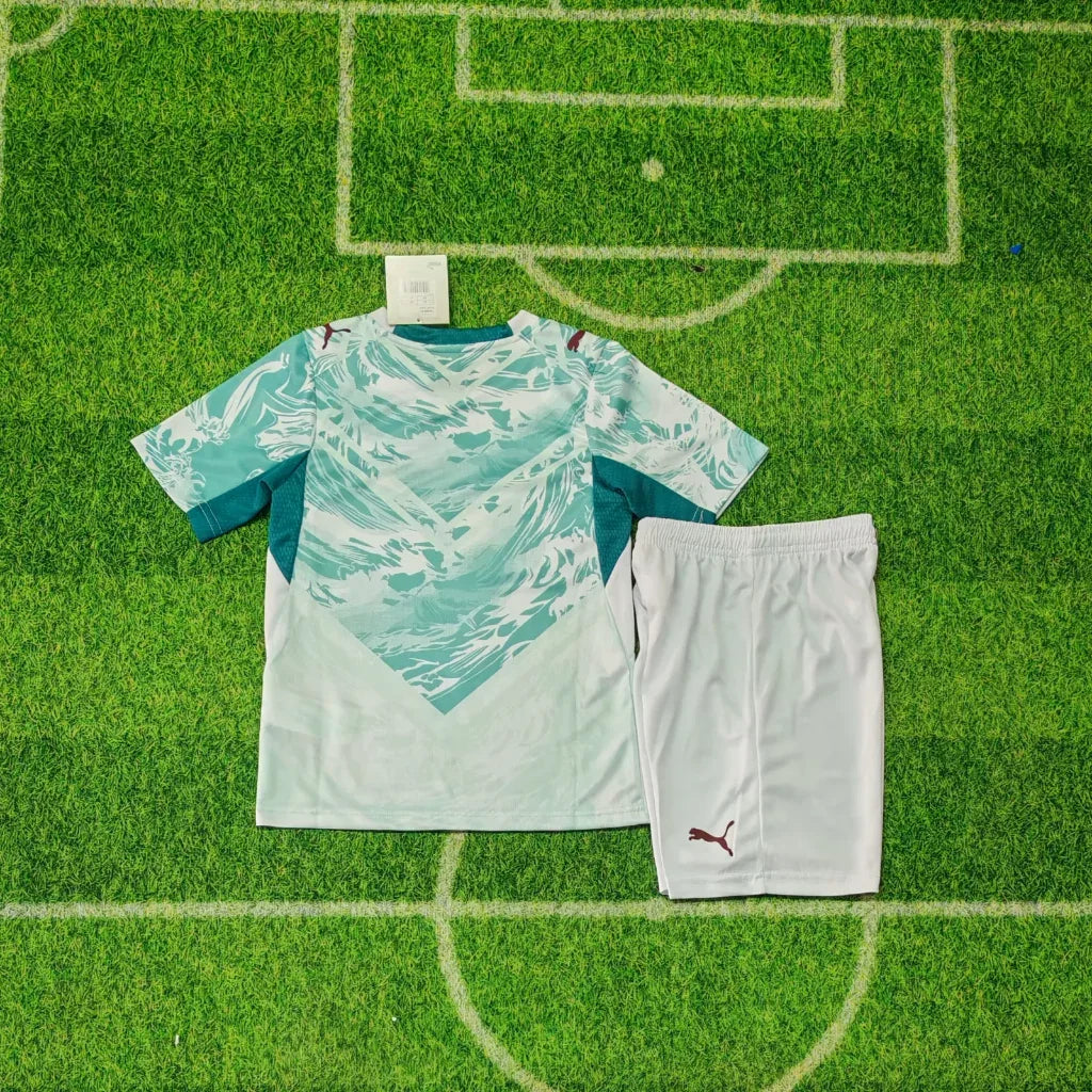 Portugal 2026 White/Green World Cup Away Kids Jersey Set