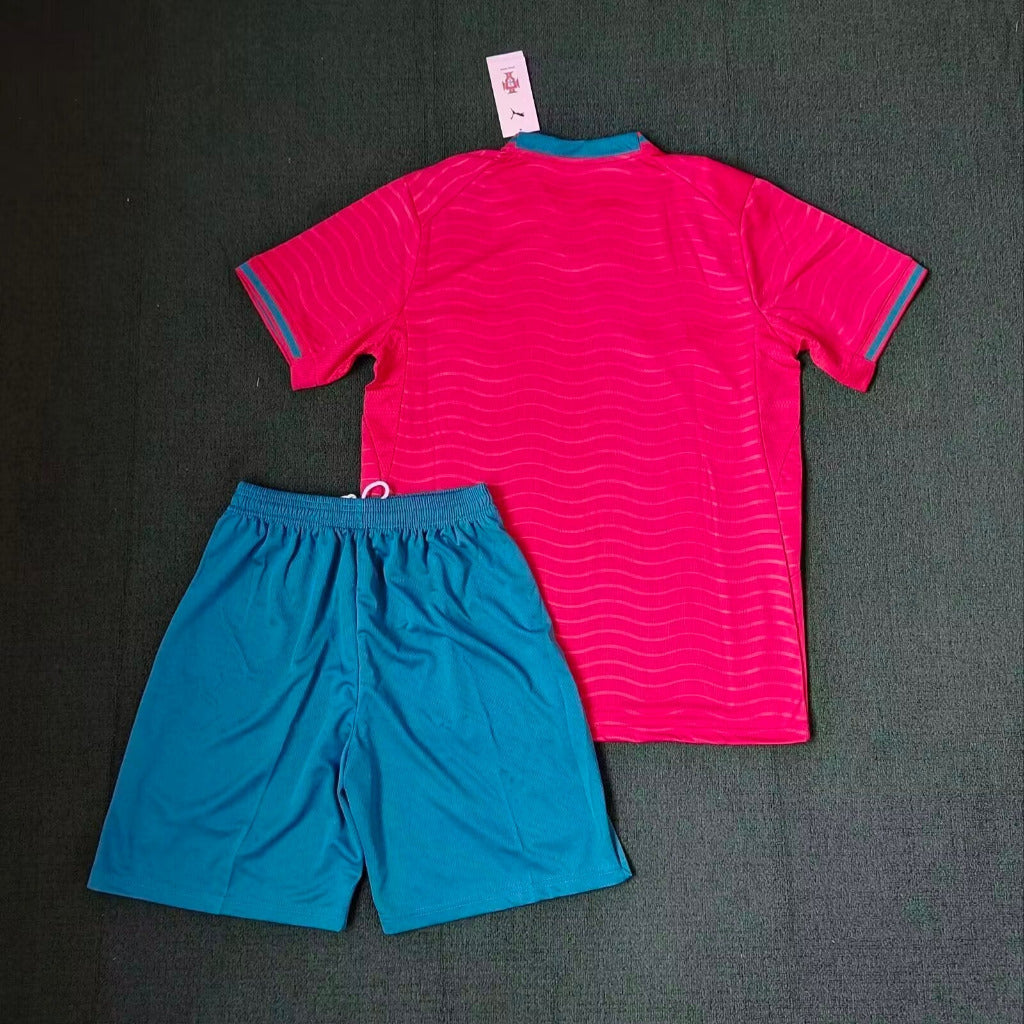 Portugal 25/26 Red/Blue World Cup Home Kids Jersey Set
