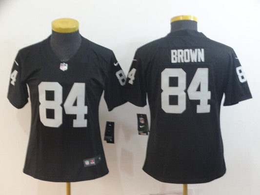 Raiders 2021/22 Brown #84 Black/White Women NFL Jersey