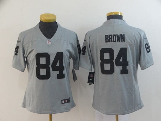 Raiders 2021/22 Brown #84 Gray/Black Women NFL Jersey