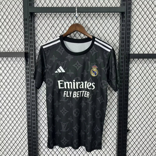 Real Madrid 25/26 Black Louis Vuitton Special Jersey
