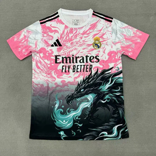 Real Madrid 25/26 Pink Shadow Dragon Fire Special Jersey