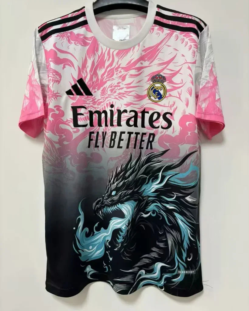 Real Madrid 25/26 Pink Shadow Dragon Fire Special Jersey