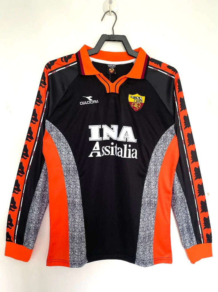 Roma 1998/99 Retro Second Away Long Sleeve Jersey