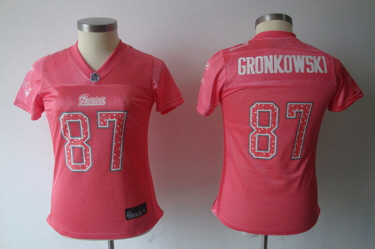 Saints 2021/22 Gronkowski #87 Pink/White/Blue Women NFL Jersey
