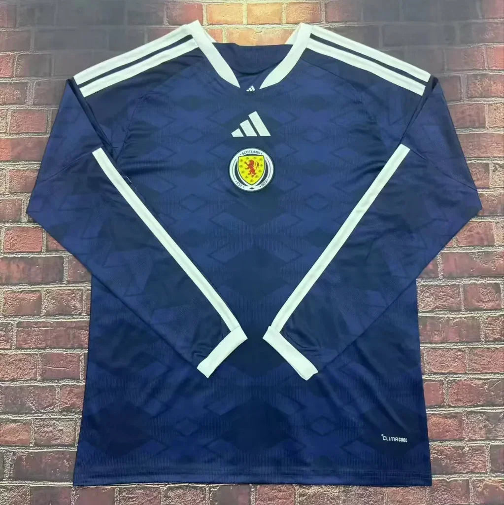 Scotland 2026 Blue/White World Cup Home Long Sleeves Jersey